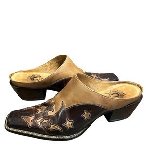 Lucchese Charlie Horse women’s double welt mules cowboy boots size 7 western